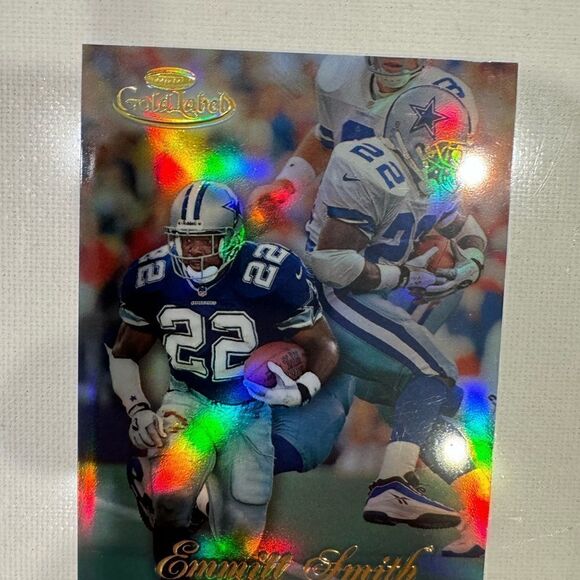 1998 Topps Gold Label refractor Emmitt Smith 90 mint - Picture 4 of 5